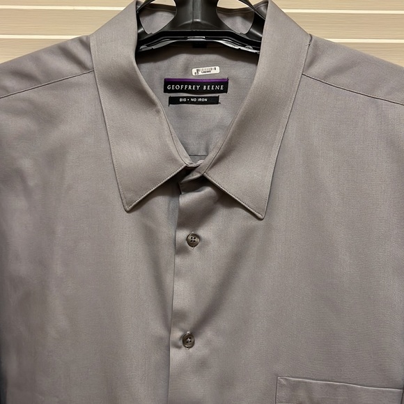 21. Geoffrey Beene Men’s Dress Shirt in Grey - Picture 3 of 12